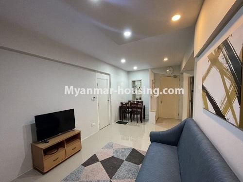 缅甸房地产 - 出售物件 - No.3503 - Star City A Zone Two Bedroom Room for Sale! - livingroom