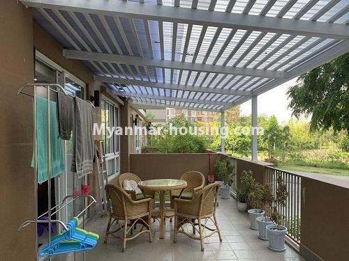 Myanmar real estate - for sale property - No.3504 - Star City Two Bedroom Ground Floor for Sale! - balcony