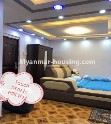 Myanmar real estate - for sale property - No.3505 - First Floor Apartment for Sale in Hlaing! - master bedroom