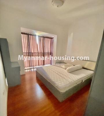 Myanmar real estate - for sale property - No.3506 - Two bedroom Golden City Condominium room for sale in Yankin! - master bedroom