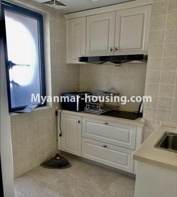 Myanmar real estate - for sale property - No.3506 - Two bedroom Golden City Condominium room for sale in Yankin! - kitchen