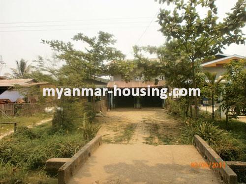 Myanmar real estate - for sale property - No.889 - Landed house to sell in North Dagon township! - infront of the house