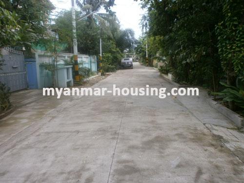 Myanmar real estate - for sale property - No.934 - Very good landed house in popular area, Ba Yint Naung Yeik Thar (4) Lane. - view of the street.